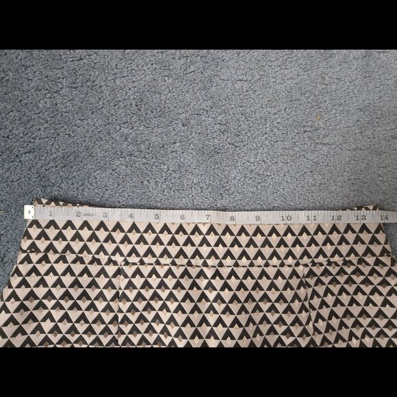 Banana Republic Pencil Skirt Metallic Gold Geometric  Size 0 NWT - Picture 5 of 10